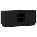 TV-skab Sort eg 102 x 35 x 45 cm Konstrueret træ