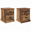 Natskab 2 pcs Gammelt træ 39 x 39 x 47.5 cm Konstrueret træ