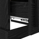 Natskab Sort eg 39 x 39 x 47.5 cm Konstrueret træ