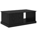Sofabord med skuffe Sort eg 90 x 50 x 35 cm Konstrueret træ