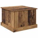 Sofabord med skuffe Gammelt træ 50 x 50 x 35 cm Konstrueret træ