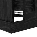 Sofabord med skuffe Sort eg 50 x 50 x 35 cm Konstrueret træ