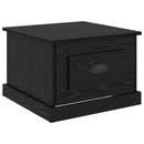Sofabord med skuffe Sort eg 50 x 50 x 35 cm Konstrueret træ