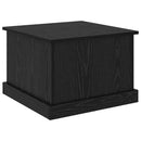 Sofabord med skuffe Sort eg 50 x 50 x 35 cm Konstrueret træ