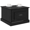 Sofabord med skuffe Sort eg 50 x 50 x 35 cm Konstrueret træ