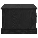 Sofabord med skuffe Sort eg 50 x 50 x 35 cm Konstrueret træ