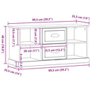 TV-skab Artisan Egetræ 99,5 x 35,5 x 48 cm Konstrueret træ