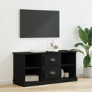 TV-skab med skuffe Sort eg 99,5 x 35,5 x 48 cm Konstrueret træ