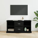 TV-skab med skuffe Sort eg 99,5 x 35,5 x 48 cm Konstrueret træ