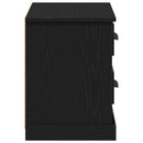 TV-skab med skuffe Sort eg 99,5 x 35,5 x 48 cm Konstrueret træ