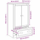 Highboard Gammelt træ 60 x 35,5 x 103,5 cm Konstrueret træ