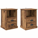 Natskab 2 pcs Gammelt træ 36 x 43 x 60 cm Konstrueret træ