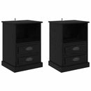 Natskab 2 pcs Sort eg 36 x 43 x 60 cm Konstrueret træ