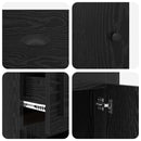 Sideskab 40 x 50 x 75 cm Konstrueret træ Sort eg
