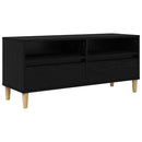 TV-skab 100 x 34,5 x 44,5 cm Sort eg Konstrueret træ