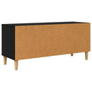 TV-skab 100 x 34,5 x 44,5 cm Sort eg Konstrueret træ