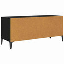 TV-skab Sort eg 100 x 34,5 x 44,5 cm Ingeniørt træ og jern
