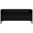 TV-skab Sort eg 100 x 34,5 x 44,5 cm Ingeniørt træ og jern