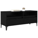TV-skab Sort eg 100 x 34,5 x 44,5 cm Ingeniørt træ og jern