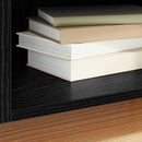Pladeskab Sort eg 121 x 38 x 48 cm Konstrueret træ