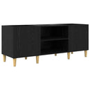 Pladeskab Sort eg 121 x 38 x 48 cm Konstrueret træ
