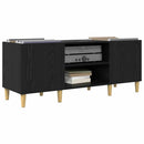 Pladeskab Sort eg 121 x 38 x 48 cm Konstrueret træ