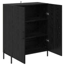 Sideboard Sort eg 69,5 x 34 x 90 cm Konstrueret træ