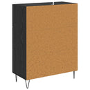 Sideboard Sort eg 69,5 x 34 x 90 cm Ingeniørt træ og jern