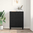 Sideboard Sort eg 69,5 x 34 x 90 cm Ingeniørt træ og jern