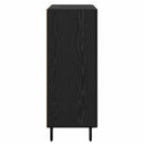 Sideboard Sort eg 69,5 x 34 x 90 cm Ingeniørt træ og jern
