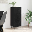 Sideboard Sort eg 34 x 34,5 x 90 cm Konstrueret træ