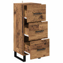 Sideboard Gammelt træ 34,5 x 34 x 90 cm Ingeniørt træ og jern