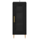 Sideboard Sort eg 34 x 34.5 x 90 cm Konstrueret træ