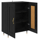 Sideboard Sort eg 69,5 x 34 x 90 cm Konstrueret træ