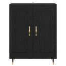 Sideboard Sort eg 69,5 x 34 x 90 cm Konstrueret træ