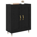 Sideboard Sort eg 69,5 x 34 x 90 cm Konstrueret træ