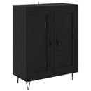 Sideboard Sort eg 69,5 x 34 x 90 cm Ingeniørt træ og jern