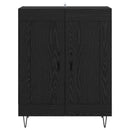 Sideboard Sort eg 69,5 x 34 x 90 cm Ingeniørt træ og jern