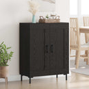 Sideboard Sort eg 69,5 x 34 x 90 cm Ingeniørt træ og jern