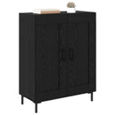 Sideboard Sort eg 69,5 x 34 x 90 cm Ingeniørt træ og jern