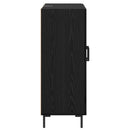 Sideboard Sort eg 69,5 x 34 x 90 cm Ingeniørt træ og jern