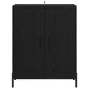 Sideboard Sort eg 69,5 x 34 x 90 cm Ingeniørt træ og jern