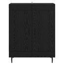 Sideboard Sort eg 69,5 x 34 x 90 cm Ingeniørt træ og jern