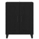 Sideboard Sort eg 69,5 x 34 x 90 cm Ingeniørt træ og jern