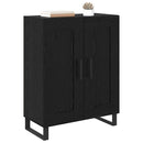 Sideboard Sort eg 69,5 x 34 x 90 cm Ingeniørt træ og jern