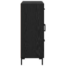 Sideboard med skuffe Sort eg 69.5 x 34 x 90 cm Konstrueret træ