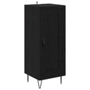 Sideboard Sort eg 34,5 x 34 x 90 cm Ingeniørt træ og jern