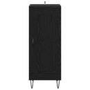 Sideboard Sort eg 34,5 x 34 x 90 cm Ingeniørt træ og jern