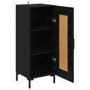 Sideboard Olden Sort eg 34,5 x 34 x 90 cm Ingeniørt træ og jern