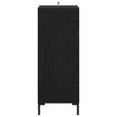 Sideboard Olden Sort eg 34,5 x 34 x 90 cm Ingeniørt træ og jern